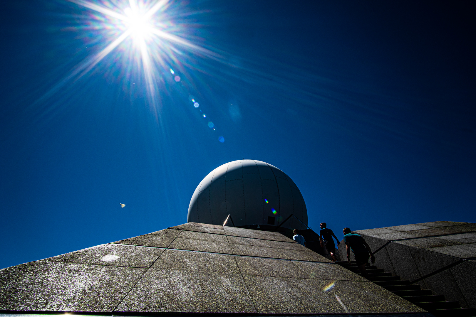 Radarstation auf dem Grand Ballon in den Vogesen