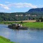 Raddampfer auf der Elbe