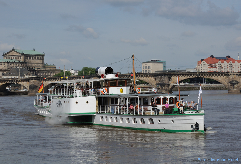 Raddampfer Dresden in Dresden