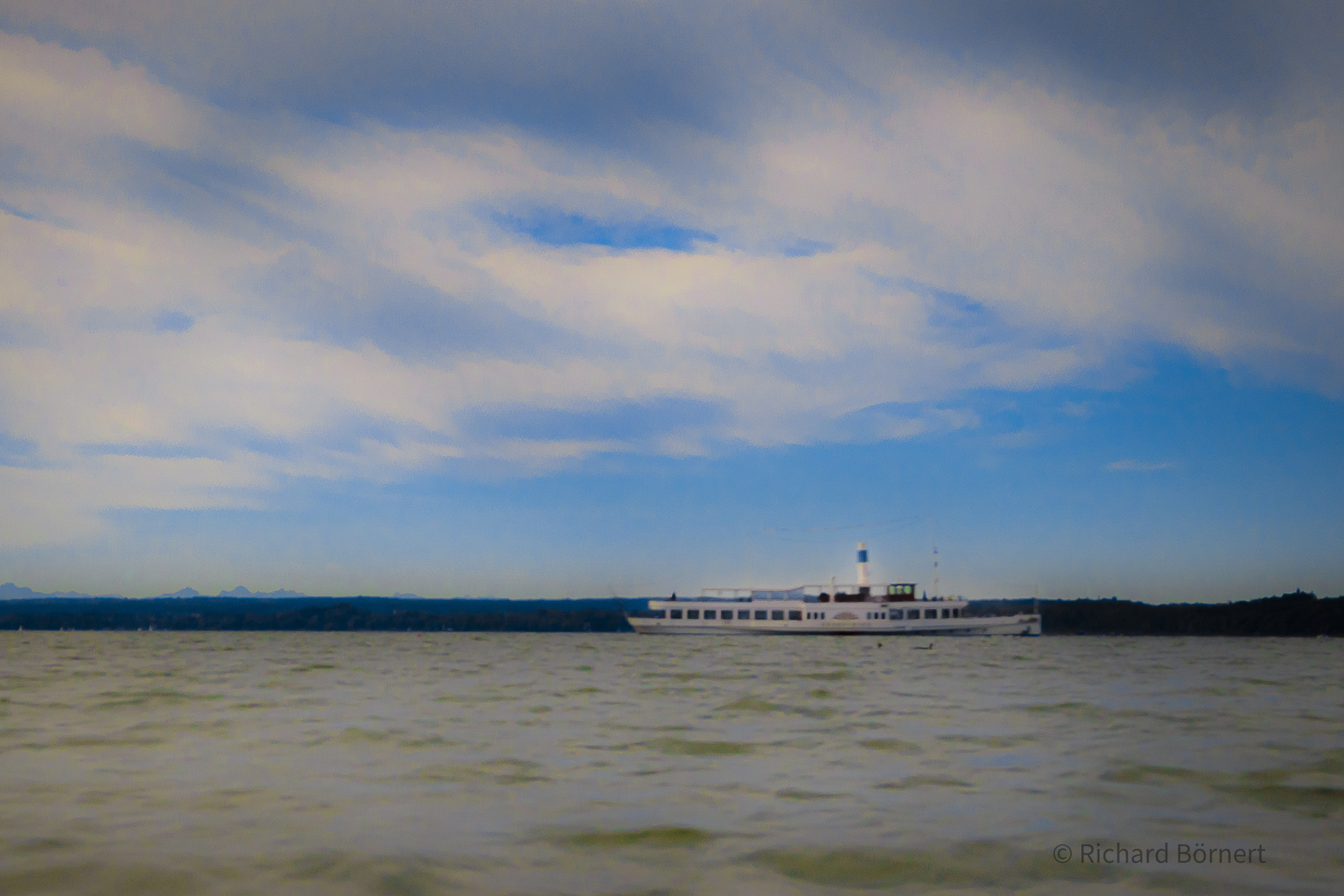 Raddampfer "Herrsching" auf dem Ammersee