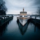 Raddampfer Ludwig Fessler im Hafen Von Prien am Chiemsee