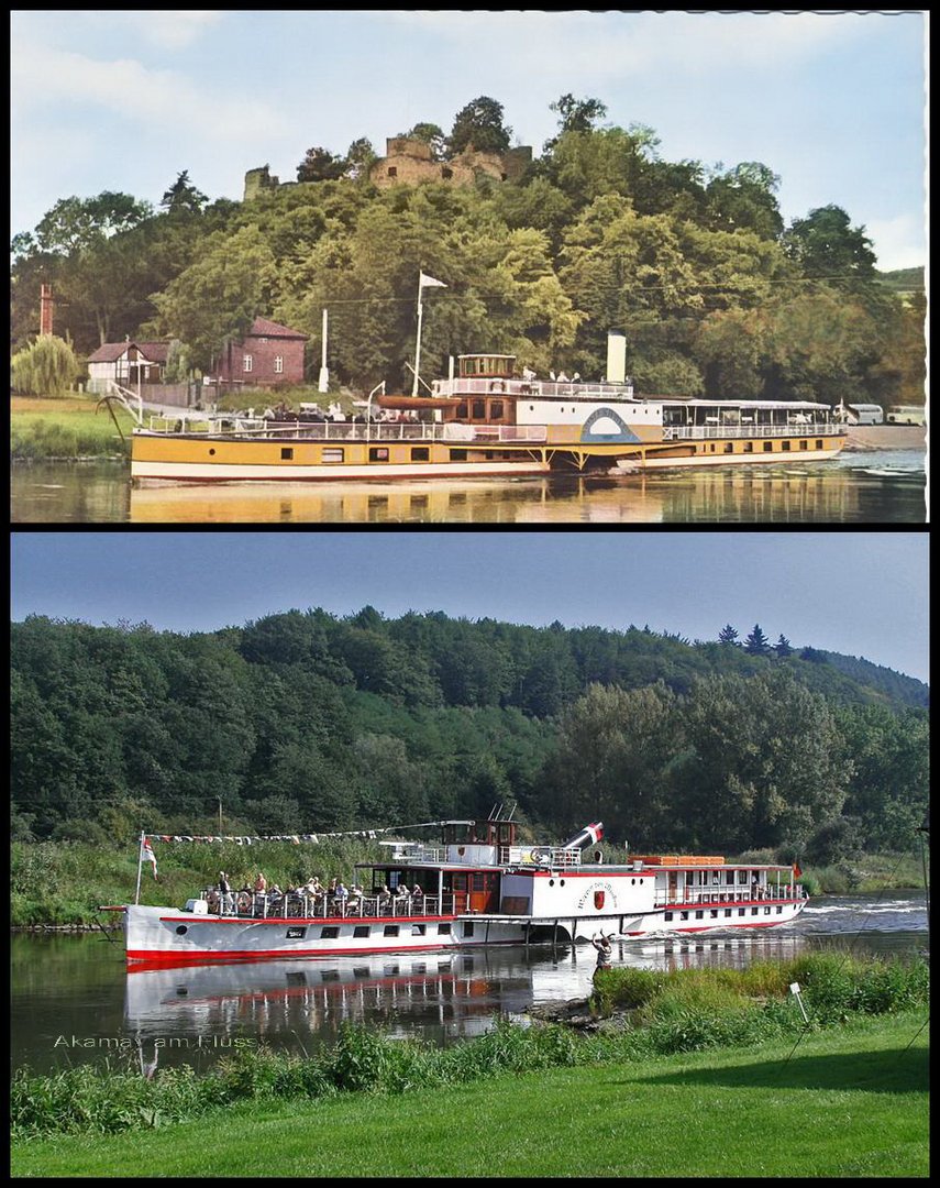 Raddampfer Weser - gestern und heute