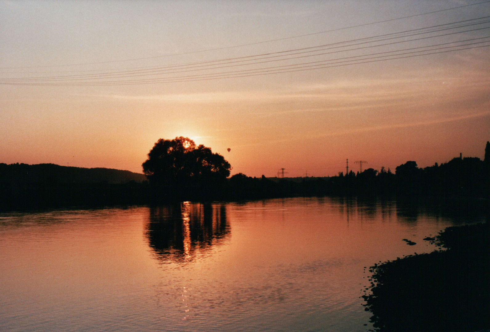 Radebeul - Elbe - September - Sonnenuntergang