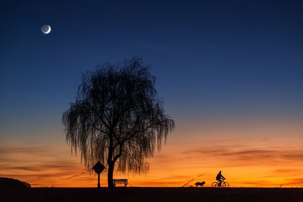 radeln im mondlicht ...