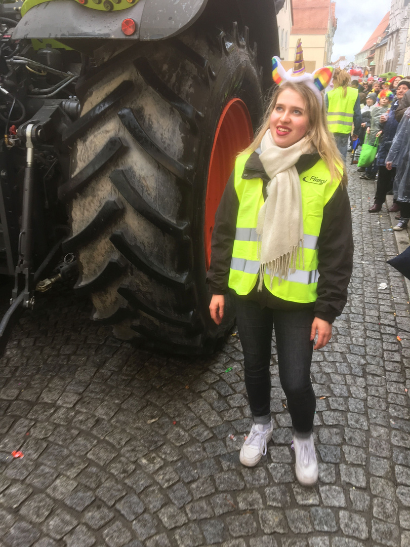 Radengel beim Faschingsumzug in Neustadt/Orla