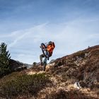 Radfahren am Berg 