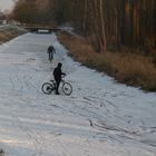 Radfahren auf dem Eis