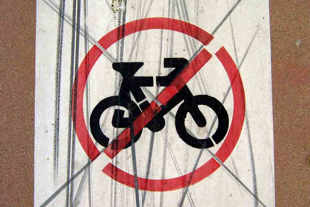 Radfahren erlaubt!