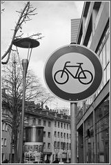 Radfahren verboten