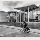 Radfahrer an der Spree