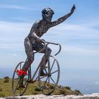 Radfahrer auf der Spitze der Algarve