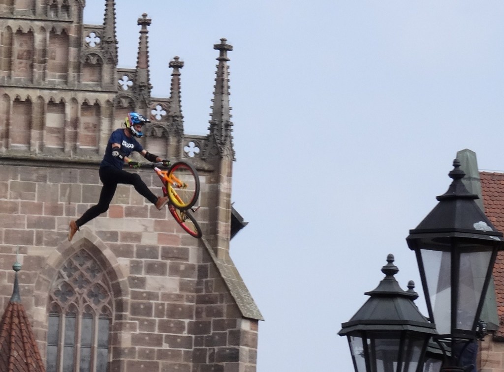 Radfahrer - fliegend