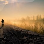 Radfahrer im Nebel...