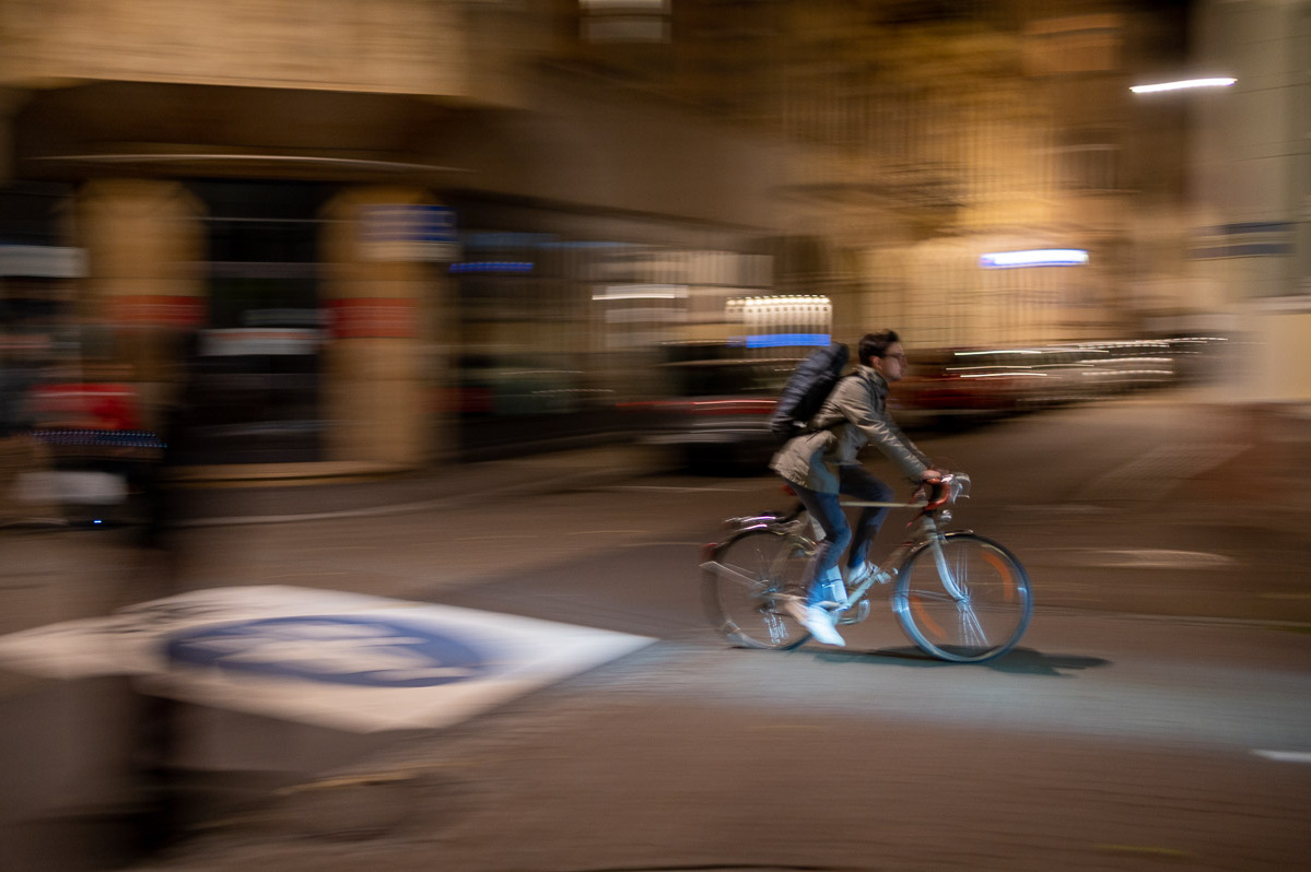 Radfahrer im Plöck