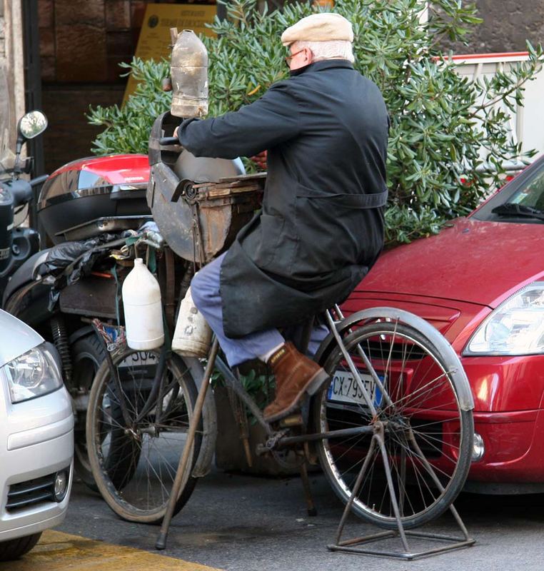 Radfahrer im Rom