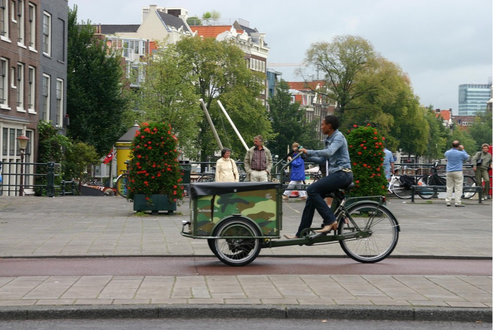 Radfahrer in Holland 001