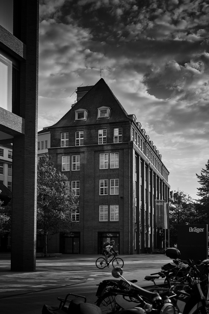 Radfahrer in Lübeck