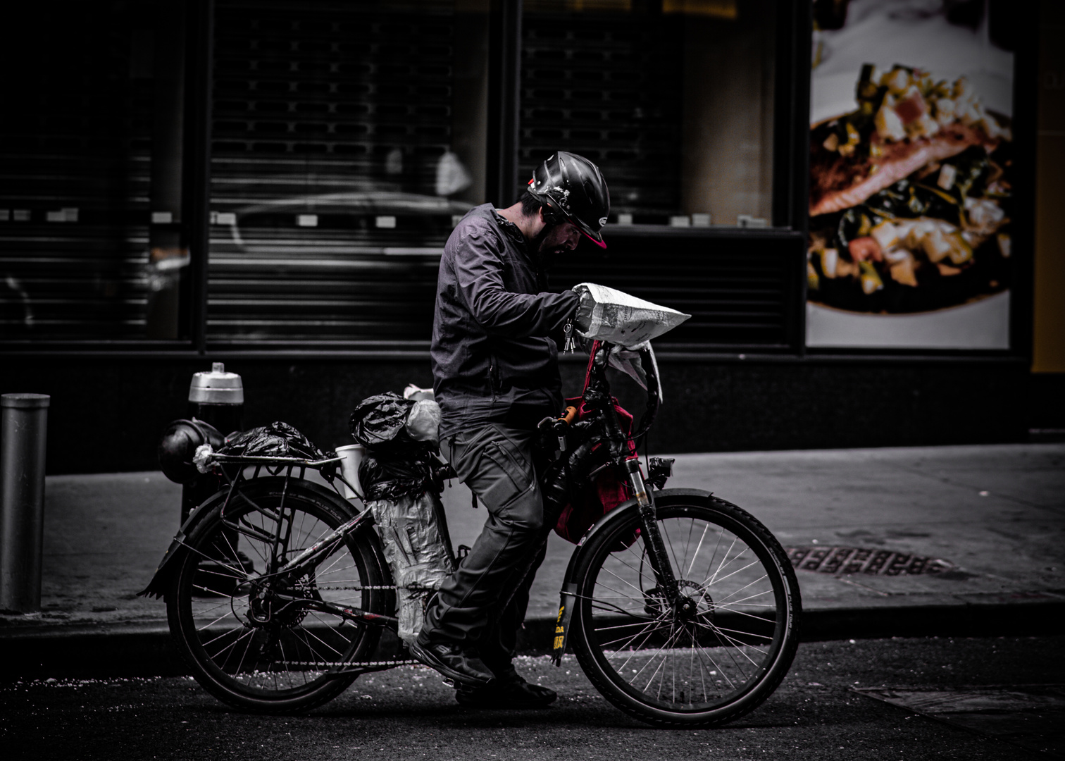 Radfahrer in NYC