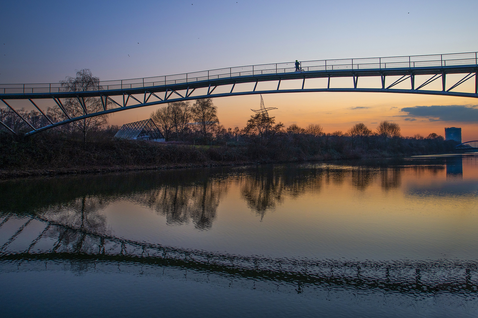 Radfahrer mit Aussicht