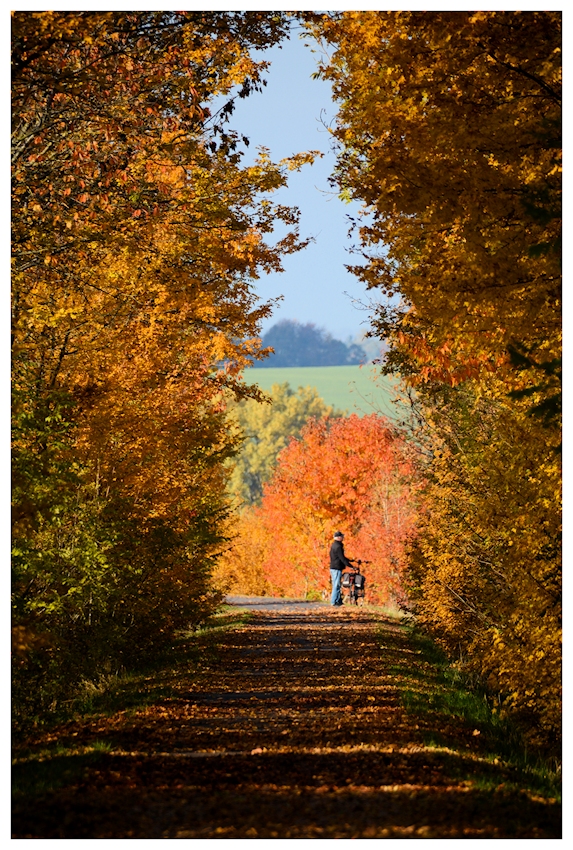 Radfahrer -Pause