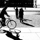 Radfahrer unter den Linden