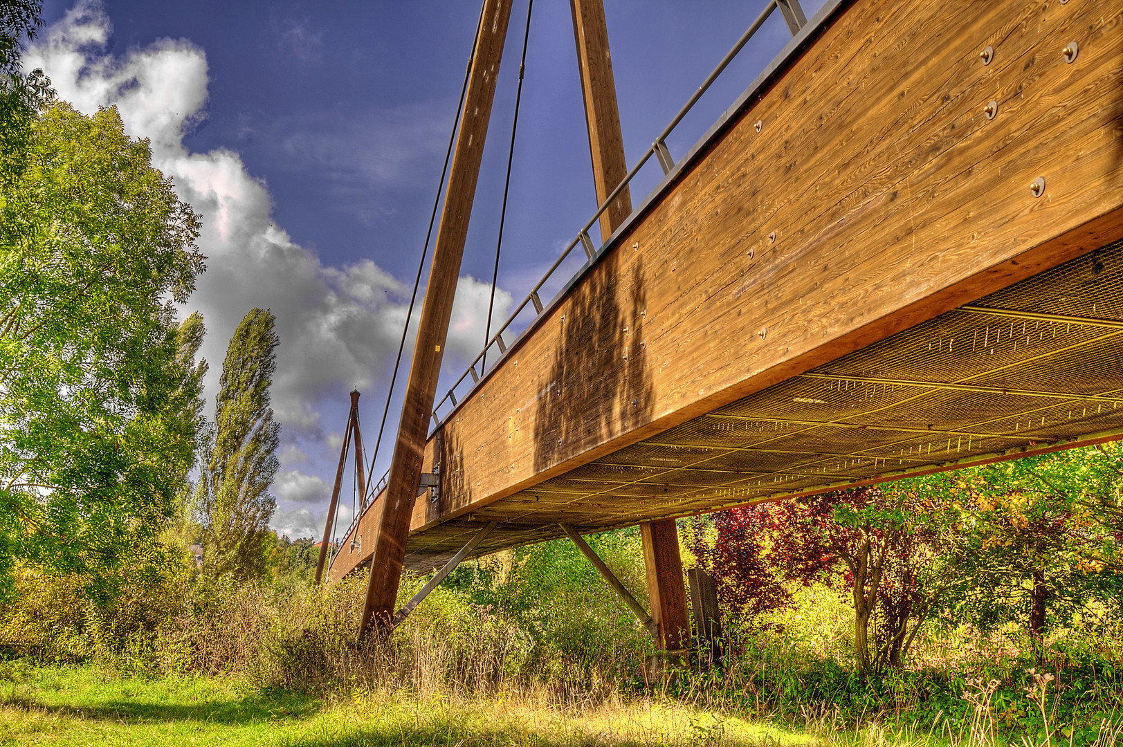 Radfahrerbrücke über die Lahn bei Eschofen