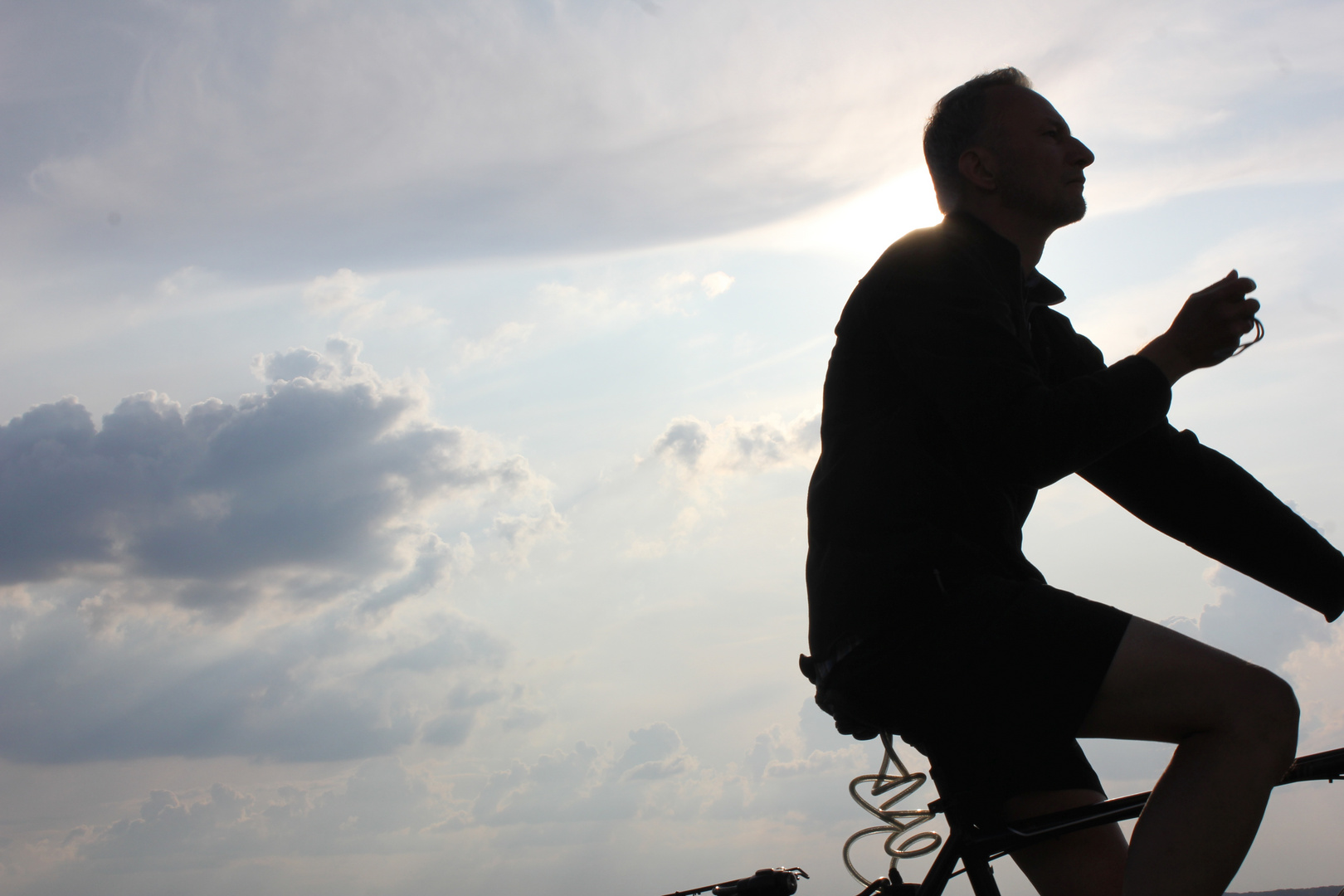 Radfahrersilhouette