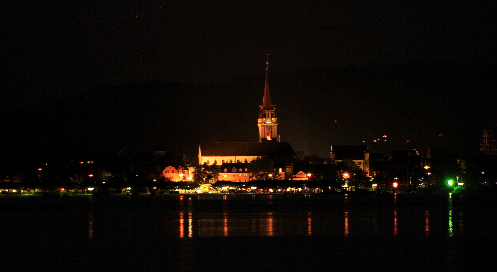 Radolfzell bei Nacht