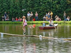 Radrennen über Wasser