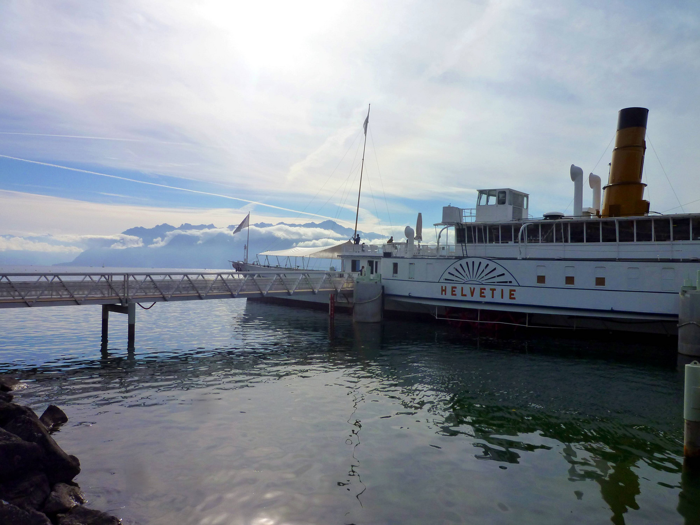 Radschiff Helvétie als Museum auf dem Genfersee ...