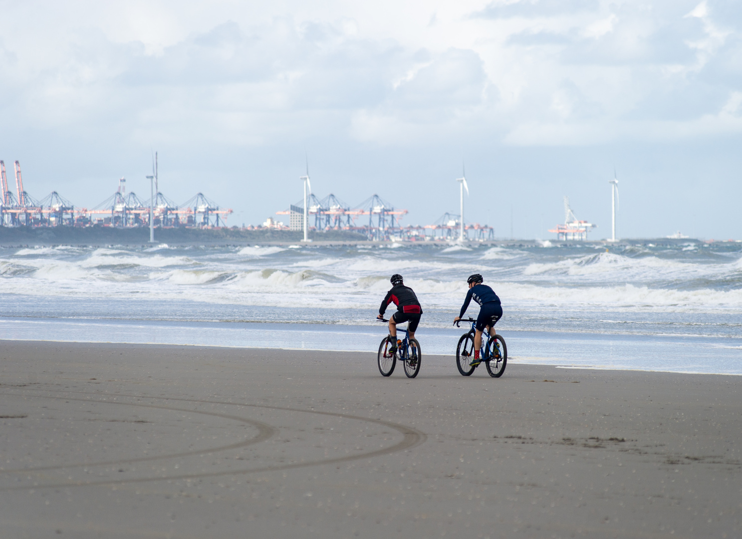 Radsport am Strand