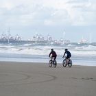 Radsport am Strand