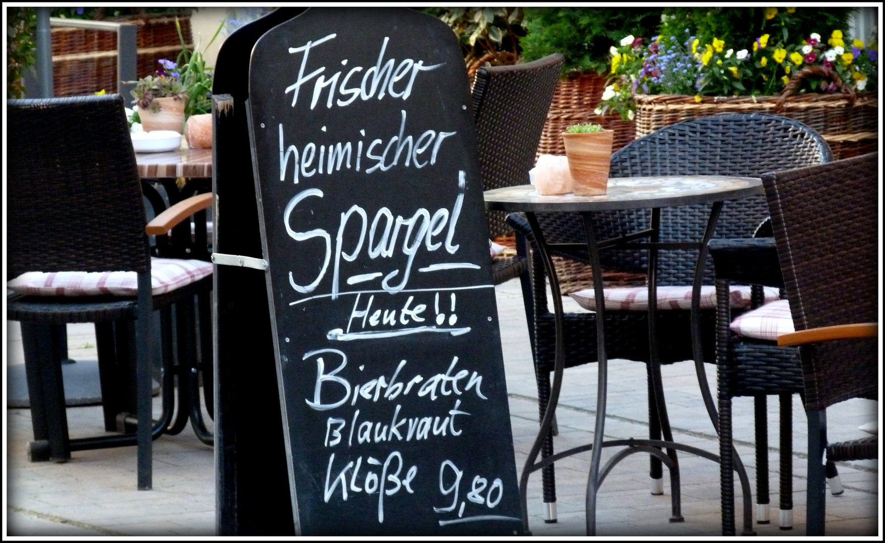 Radtour am Main, Eingekehrt.. ( auch 2019) dies Jahr Spargel nur zuhause 