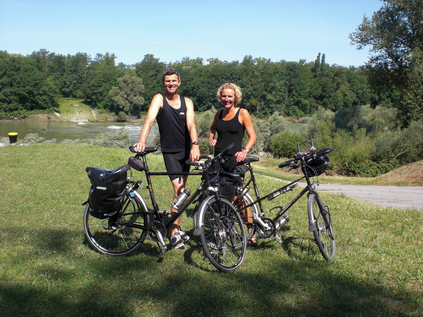 Radtour am Rhein