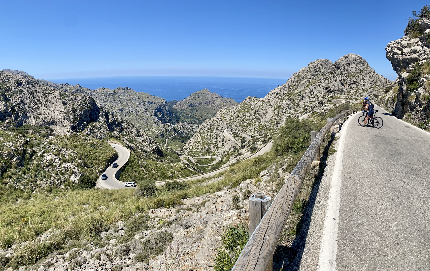 Radtour in den Bergen von Mallorca 