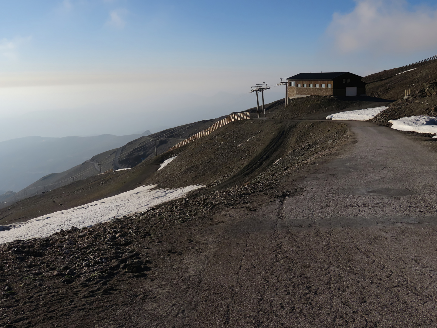 Radweg auf 3000m Höhe. Pico Veleta