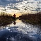 Radweg unter Wasser