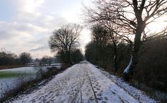 Radweg Zechenbahn General Blumenthal im Mini-Winter