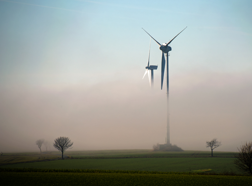 Räder im Nebel