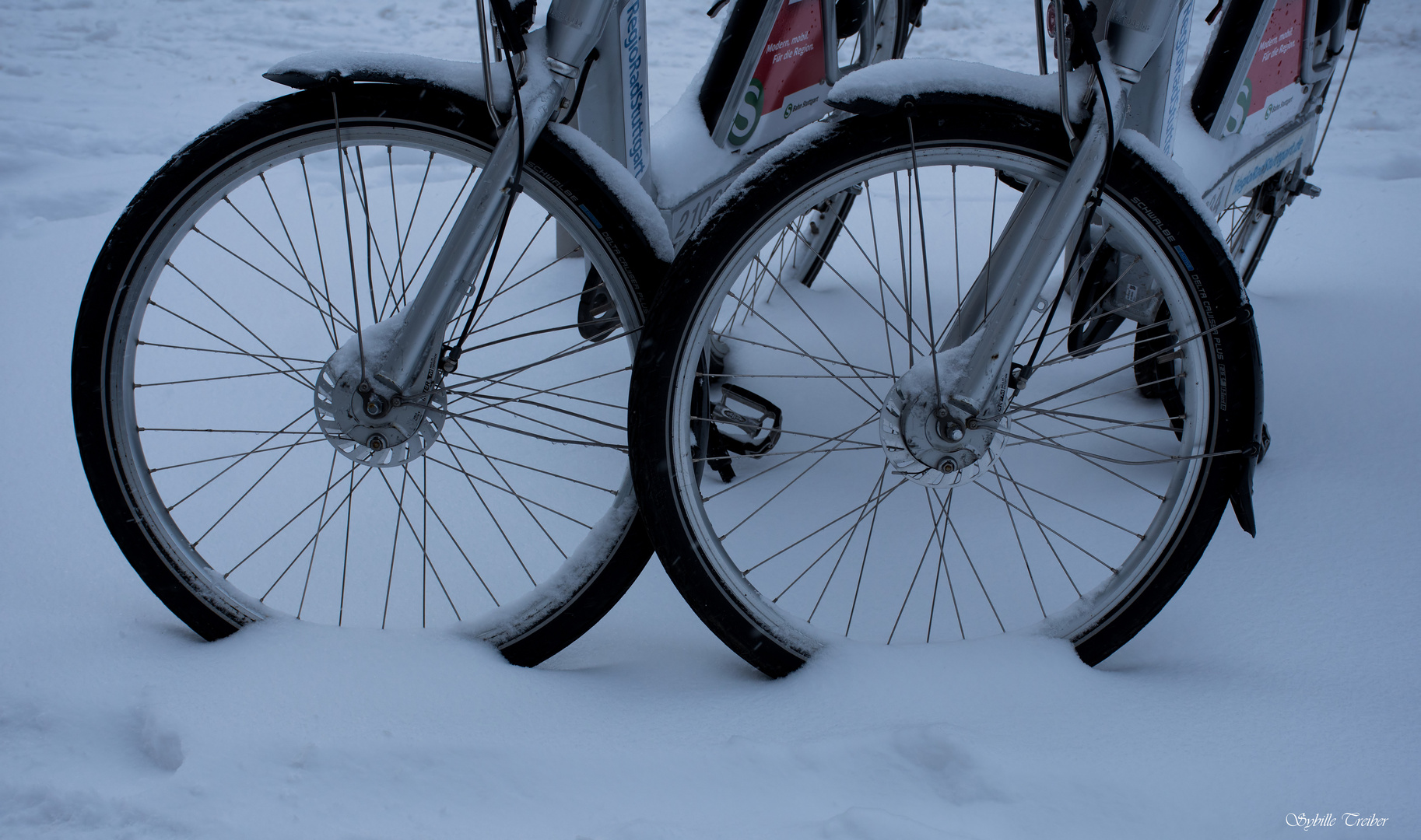 Räder im Schnee