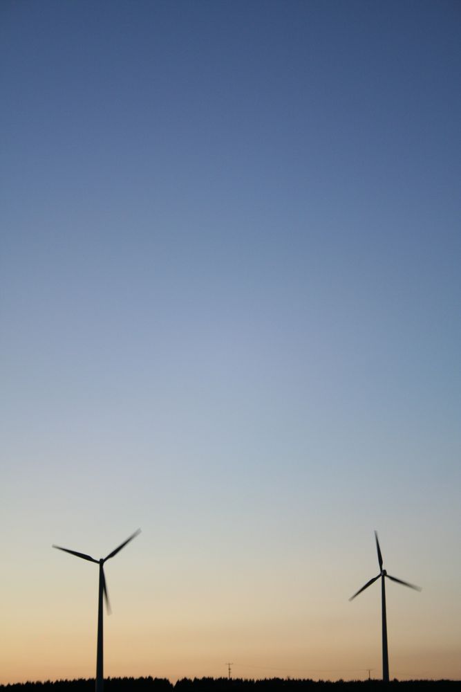 Räder im Wind