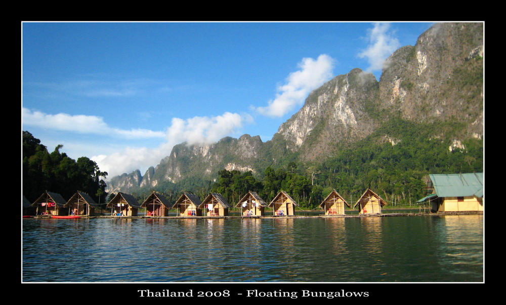 Rafthouses -  Racha Praba Lake