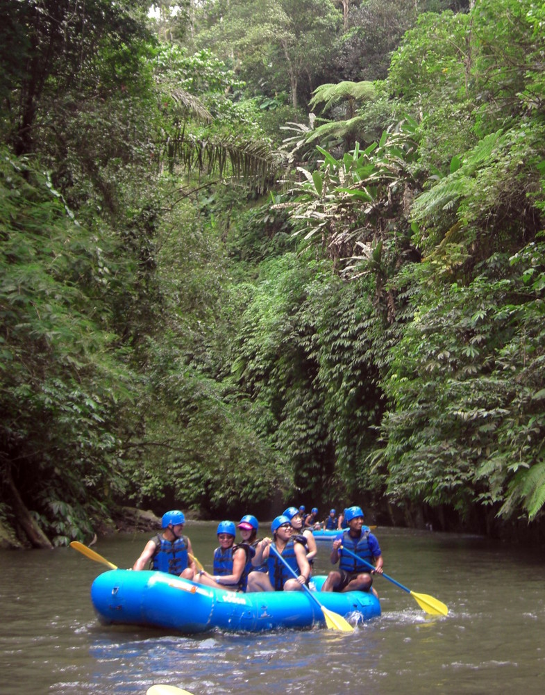 Rafting sul fiume Telaga Waja