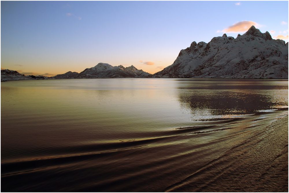 Raftsund (Lofoten) im Winter