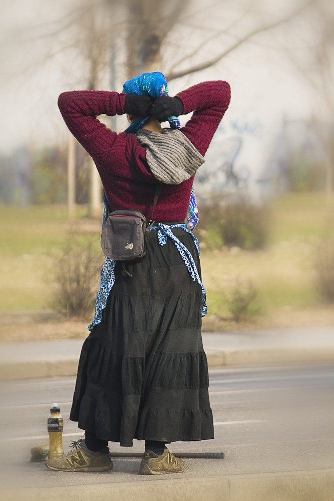 ragazza al lavoro