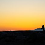 ragazza al tramonto