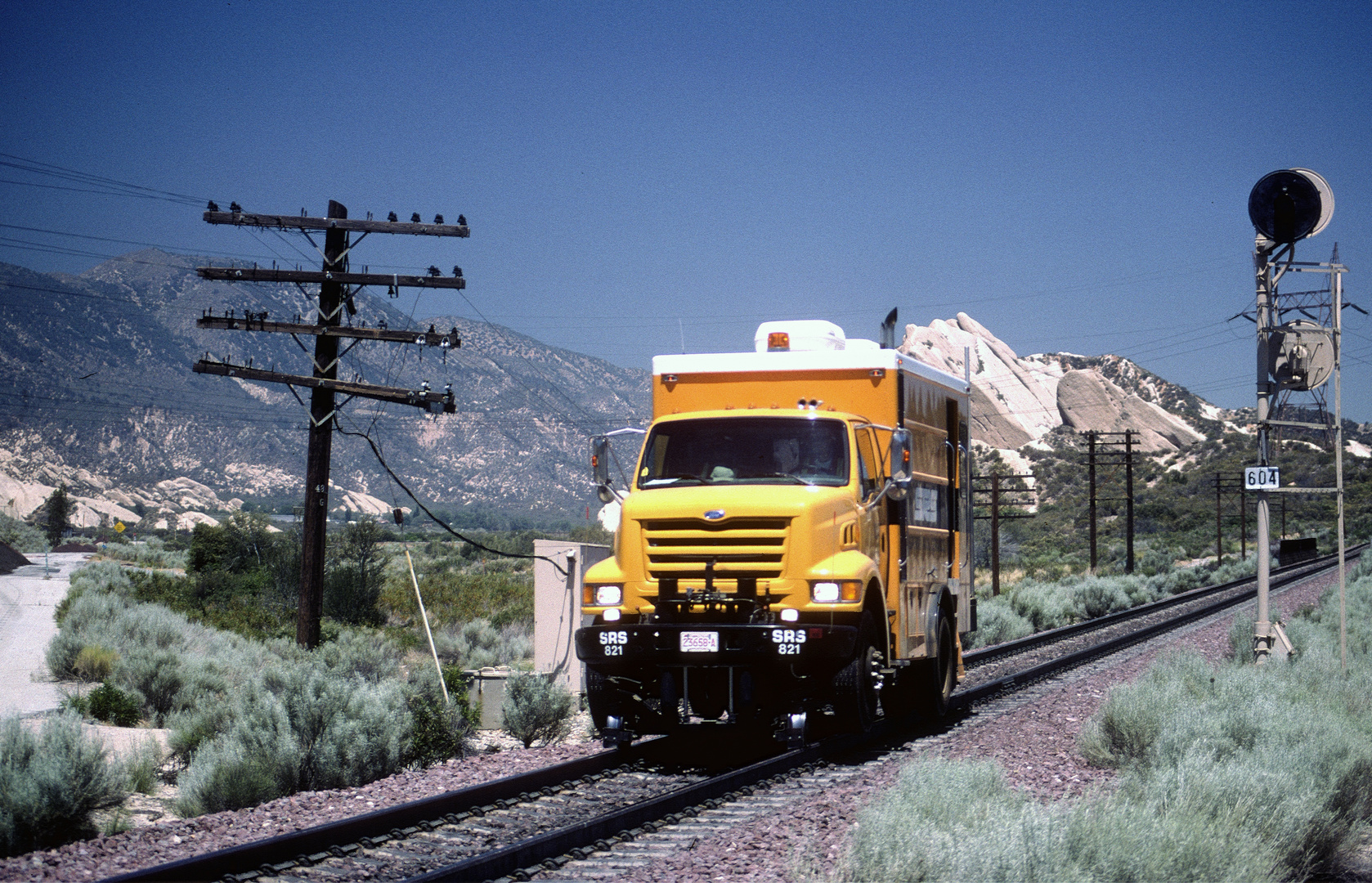 Rail Detector Truck SRS#821 at Cajon Area, CA