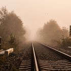 rail disappear in the fog