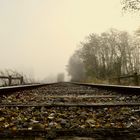 Rail et brouillard