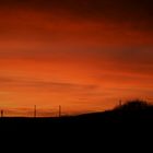 rail road lane in the evening....